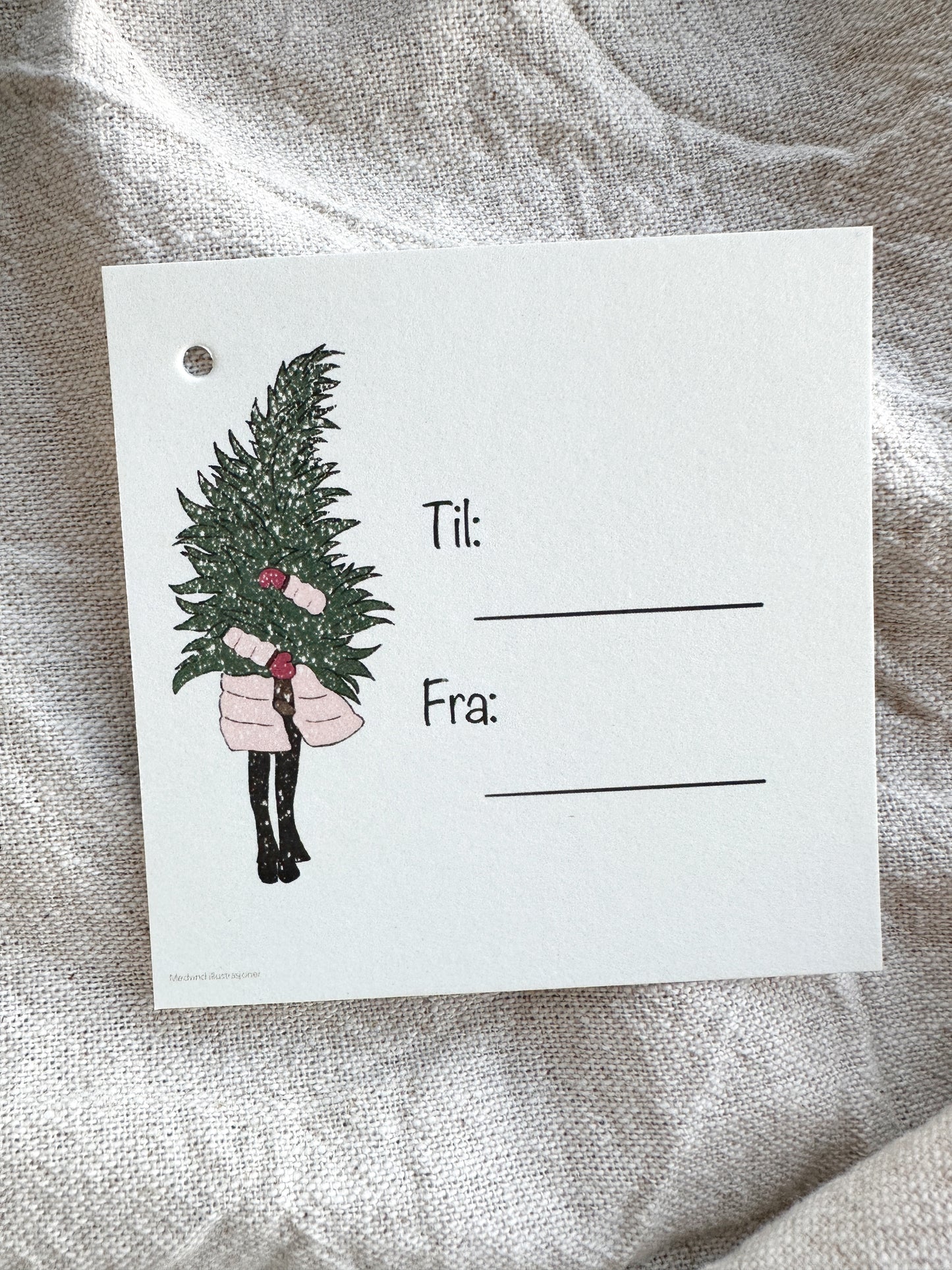 Jul i nord -Til/fra-lapp (4stk)
